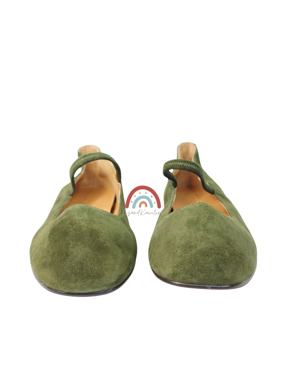 New! Madewell The Greta Ballet Flat in Leather Suede Loden 9 - Picture 9 of 16
